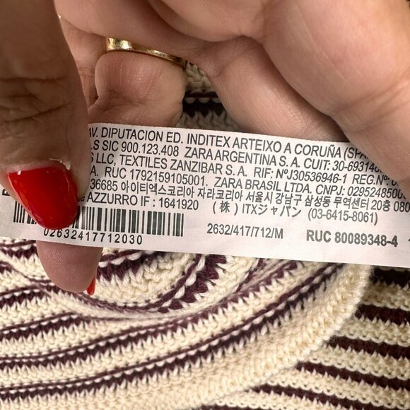 2/$30 Zara Relaxed Crew Neck Vest‎ Size Medium - Picture 15 of 16